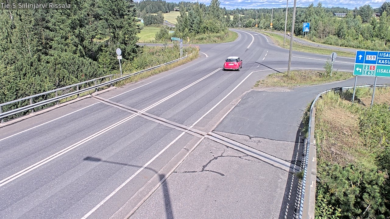 Weather Camera Image Road 5 Siilinjärvi, Rissala, Siilinjärvi, Pohjois-Savo