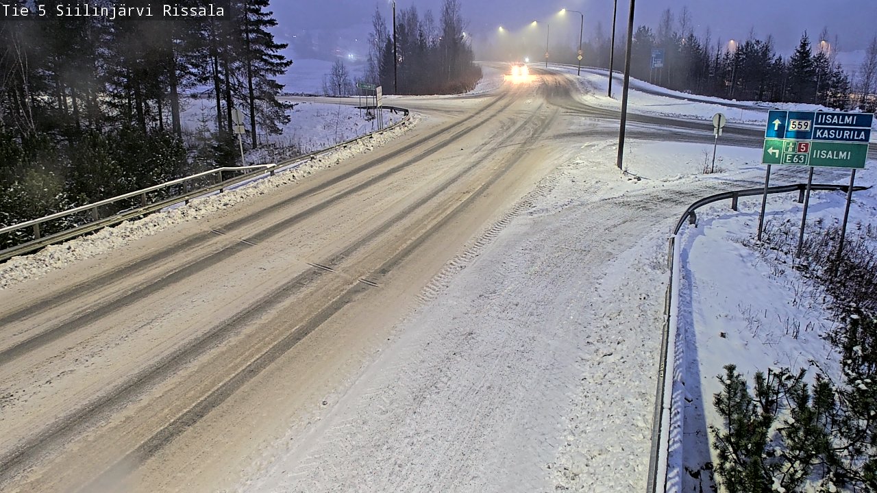 Weather Camera Image Road 5 Siilinjärvi, Rissala, Siilinjärvi, Pohjois-Savo