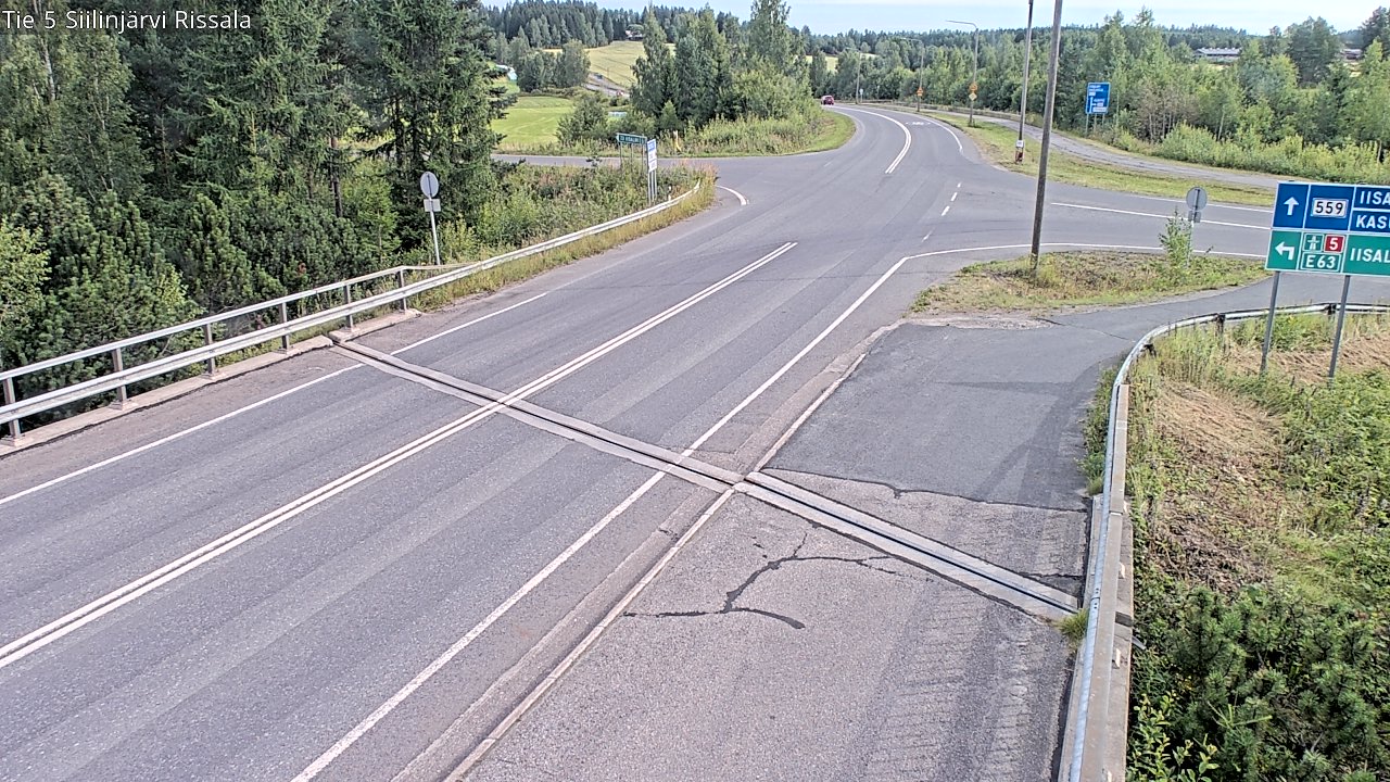 Weather Camera Image Road 5 Siilinjärvi, Rissala, Siilinjärvi, Pohjois-Savo