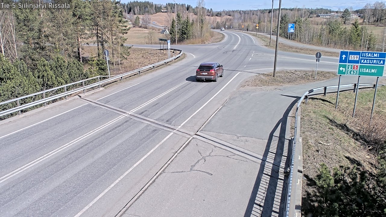 Weather Camera Image Väg 5 Siilinjärvi, Rissala, Siilinjärvi, Pohjois-Savo