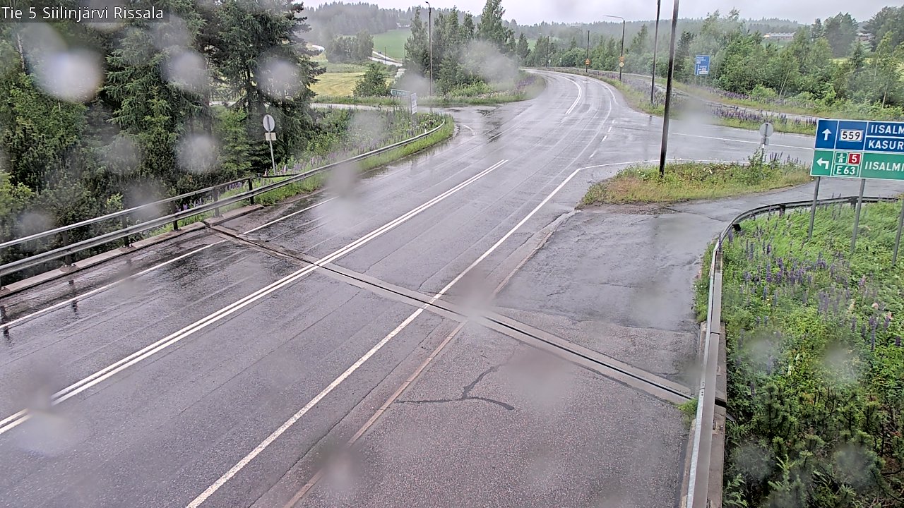 Weather Camera Image Road 5 Siilinjärvi, Rissala, Siilinjärvi, Pohjois-Savo