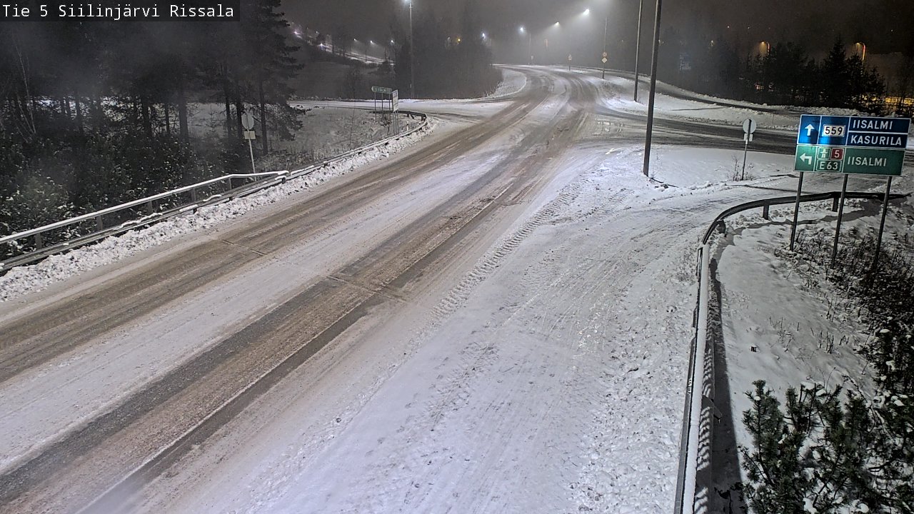 Weather Camera Image Road 5 Siilinjärvi, Rissala, Siilinjärvi, Pohjois-Savo