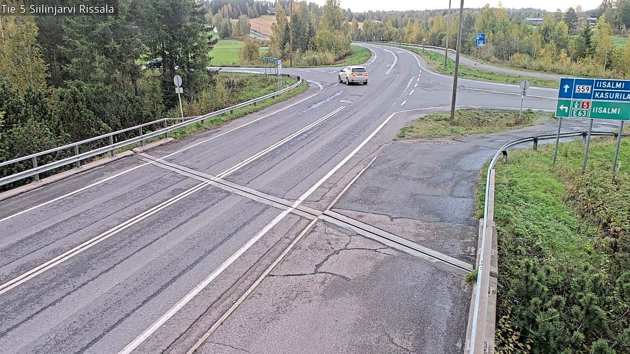 Weather Camera Image Road 5 Siilinjärvi, Rissala, Siilinjärvi, Pohjois-Savo