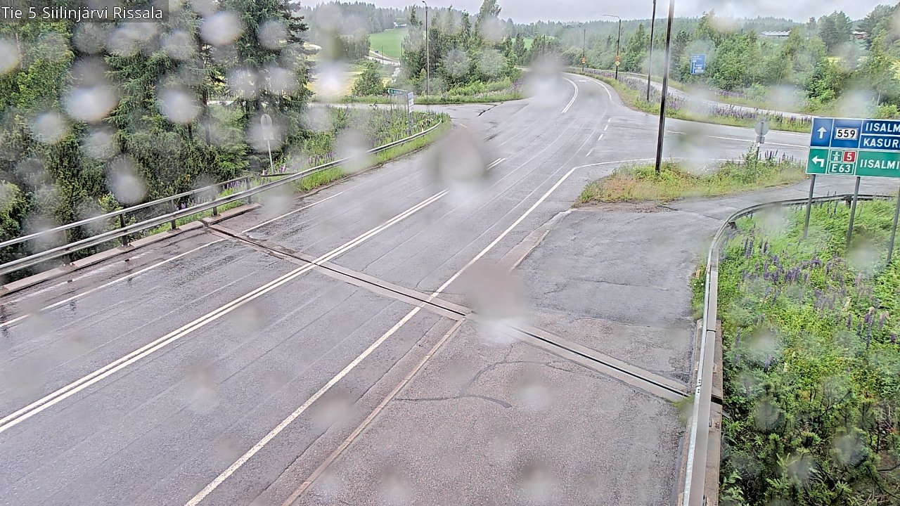 Weather Camera Image Road 5 Siilinjärvi, Rissala, Siilinjärvi, Pohjois-Savo