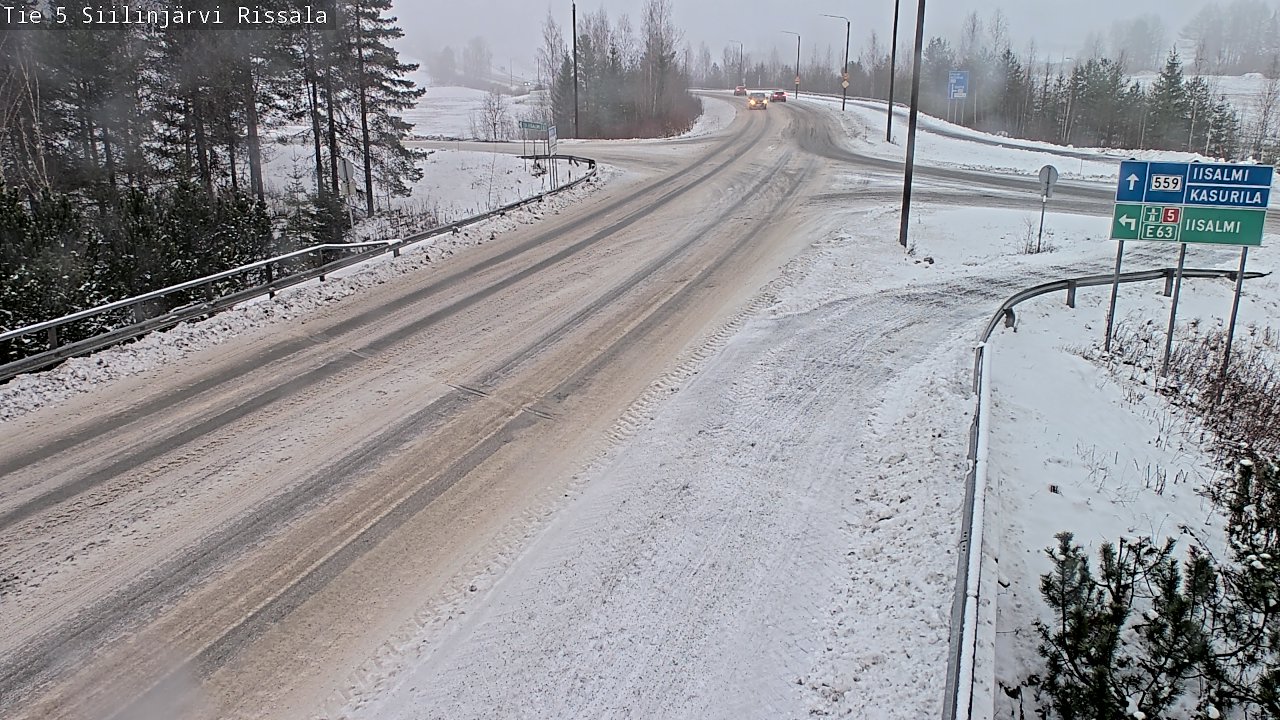 Weather Camera Image Road 5 Siilinjärvi, Rissala, Siilinjärvi, Pohjois-Savo