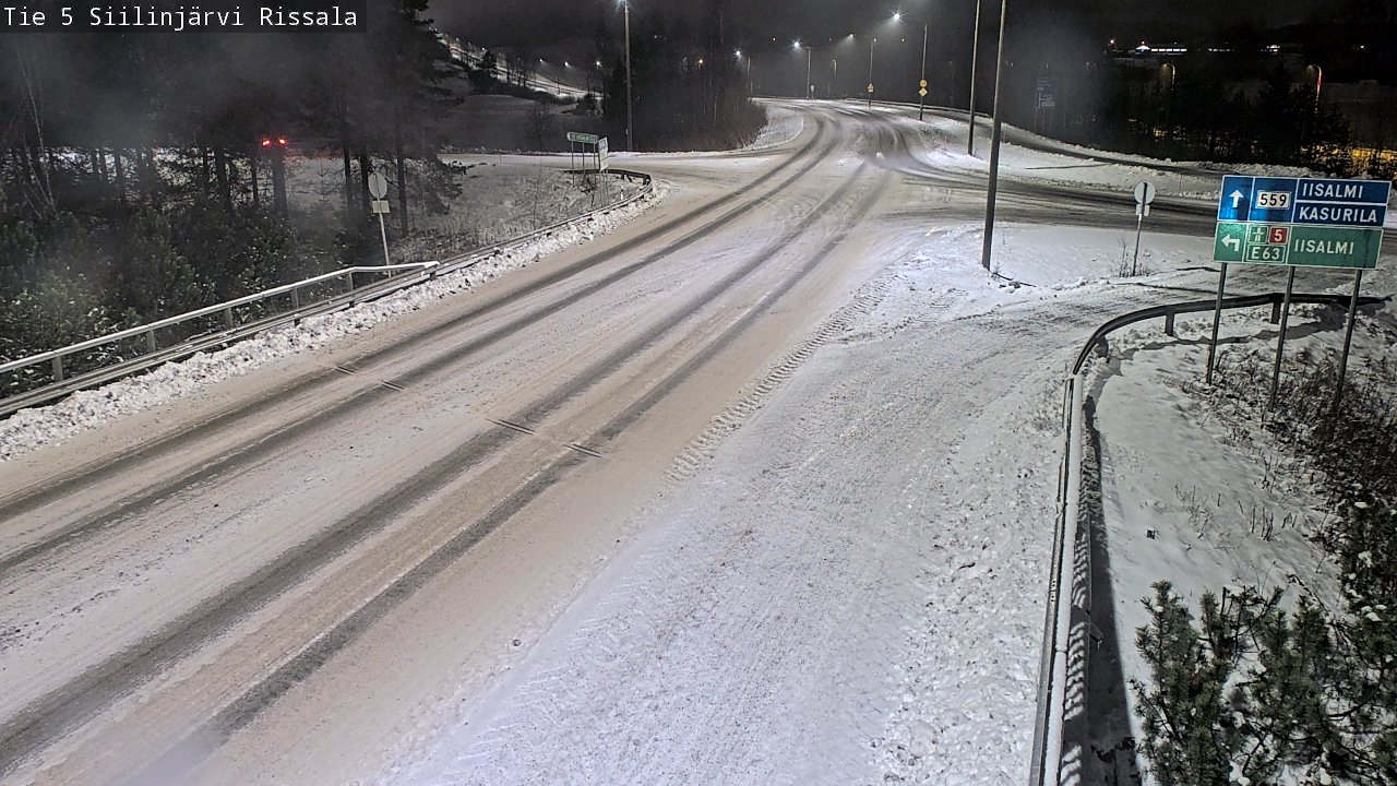Weather Camera Image Road 5 Siilinjärvi, Rissala, Siilinjärvi, Pohjois-Savo