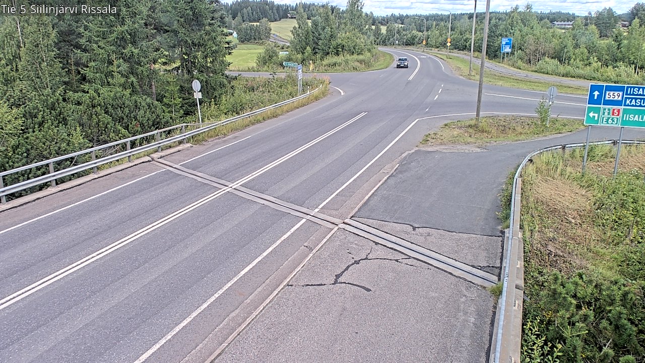 Weather Camera Image Road 5 Siilinjärvi, Rissala, Siilinjärvi, Pohjois-Savo