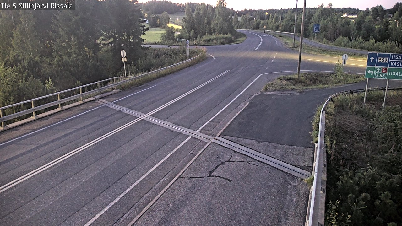 Weather Camera Image Road 5 Siilinjärvi, Rissala, Siilinjärvi, Pohjois-Savo