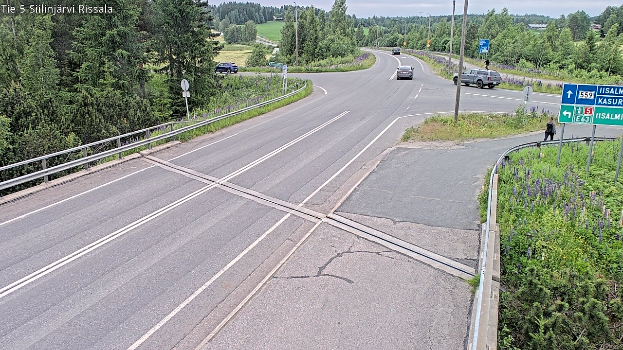 Weather Camera Image Road 5 Siilinjärvi, Rissala, Siilinjärvi, Pohjois-Savo