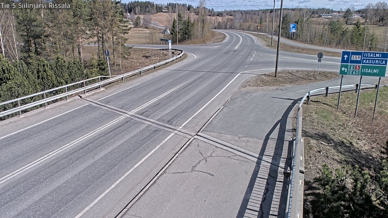 Weather Camera Image Väg 5 Siilinjärvi, Rissala, Siilinjärvi, Pohjois-Savo