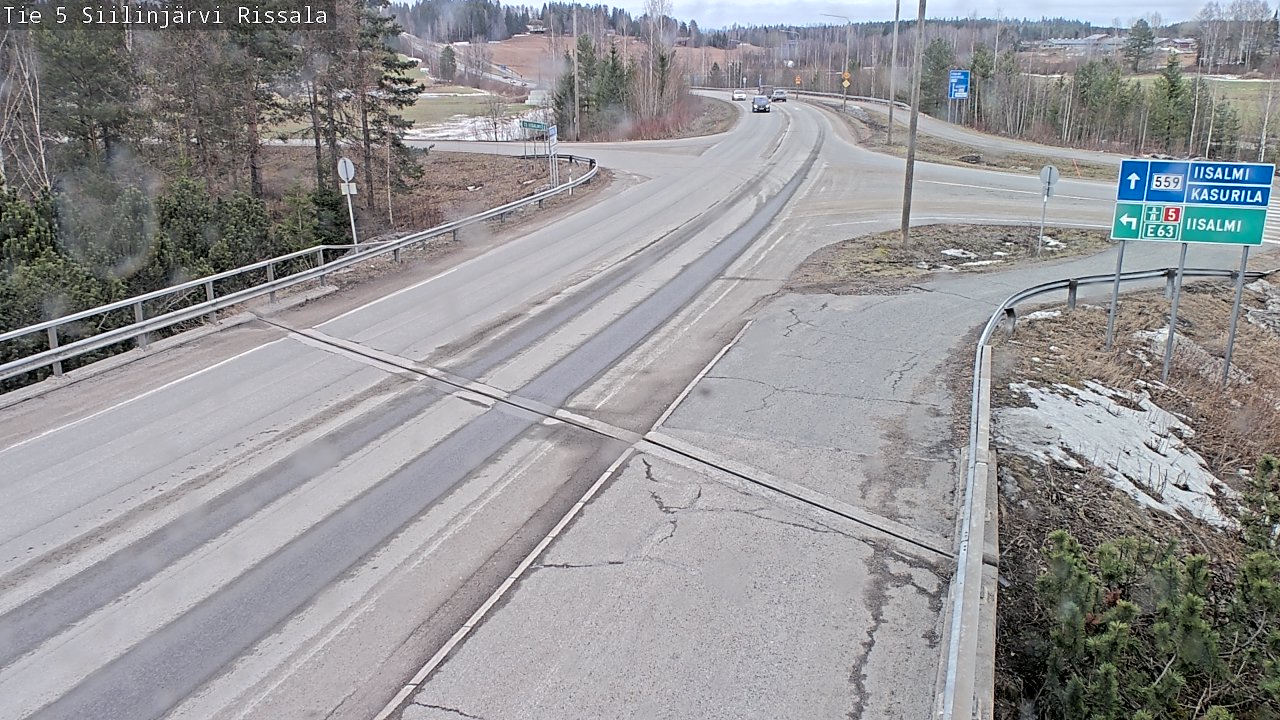 Weather Camera Image Road 5 Siilinjärvi, Rissala, Siilinjärvi, Pohjois-Savo