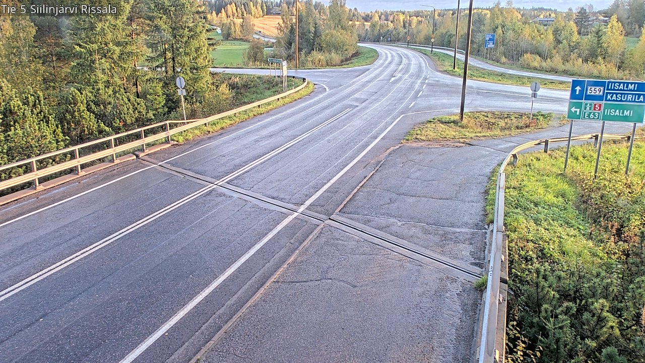 Weather Camera Image Road 5 Siilinjärvi, Rissala, Siilinjärvi, Pohjois-Savo