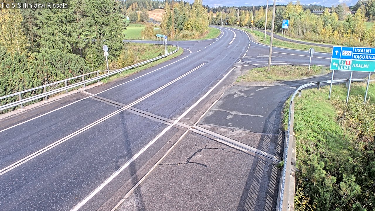 Weather Camera Image Road 5 Siilinjärvi, Rissala, Siilinjärvi, Pohjois-Savo