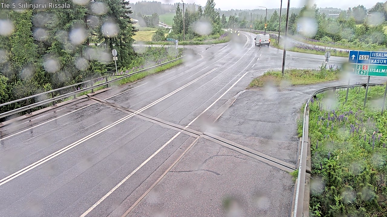 Weather Camera Image Road 5 Siilinjärvi, Rissala, Siilinjärvi, Pohjois-Savo