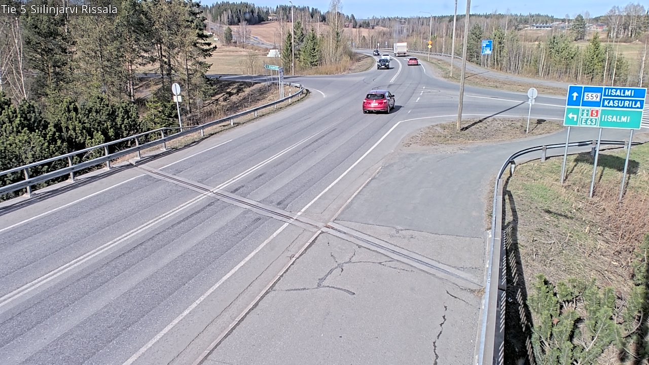 Weather Camera Image Väg 5 Siilinjärvi, Rissala, Siilinjärvi, Pohjois-Savo