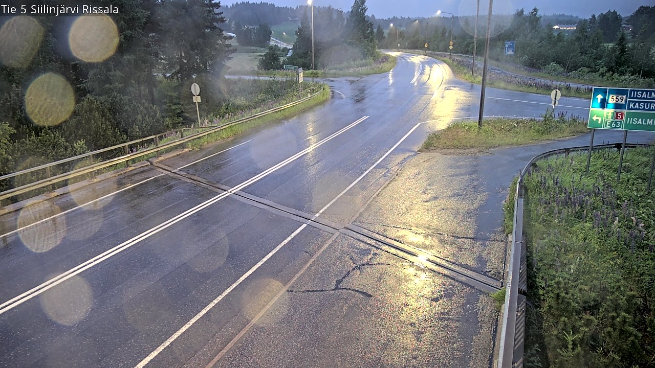Weather Camera Image Road 5 Siilinjärvi, Rissala, Siilinjärvi, Pohjois-Savo