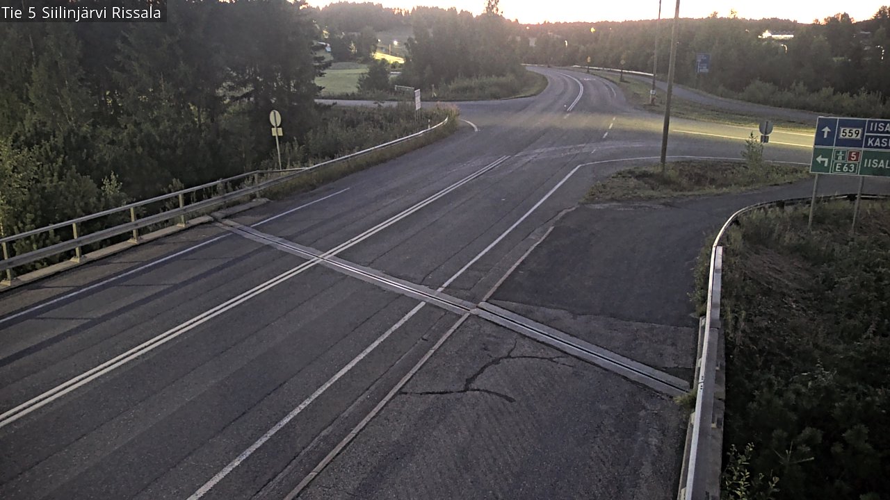 Weather Camera Image Road 5 Siilinjärvi, Rissala, Siilinjärvi, Pohjois-Savo