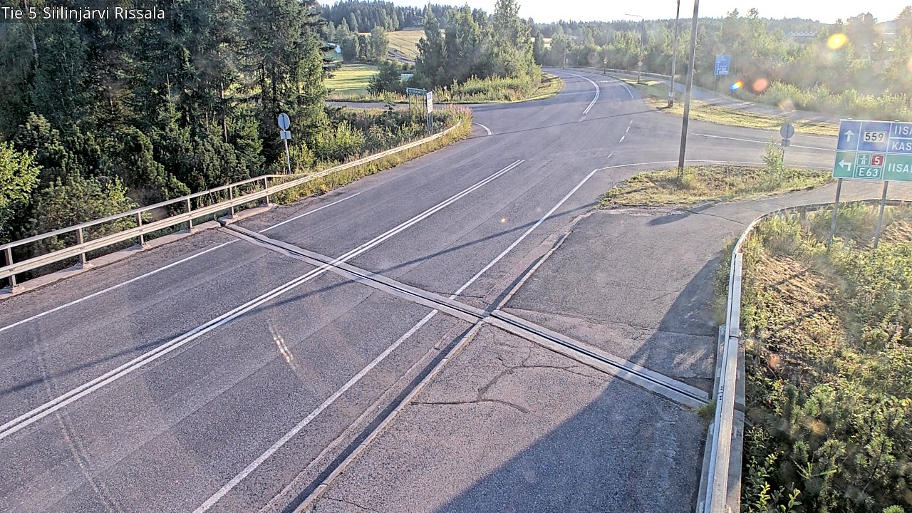 Weather Camera Image Road 5 Siilinjärvi, Rissala, Siilinjärvi, Pohjois-Savo