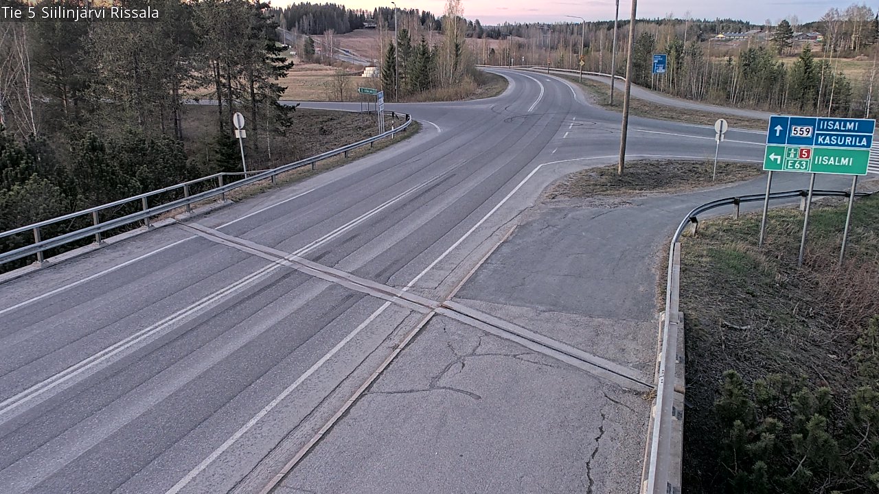 Weather Camera Image Väg 5 Siilinjärvi, Rissala, Siilinjärvi, Pohjois-Savo