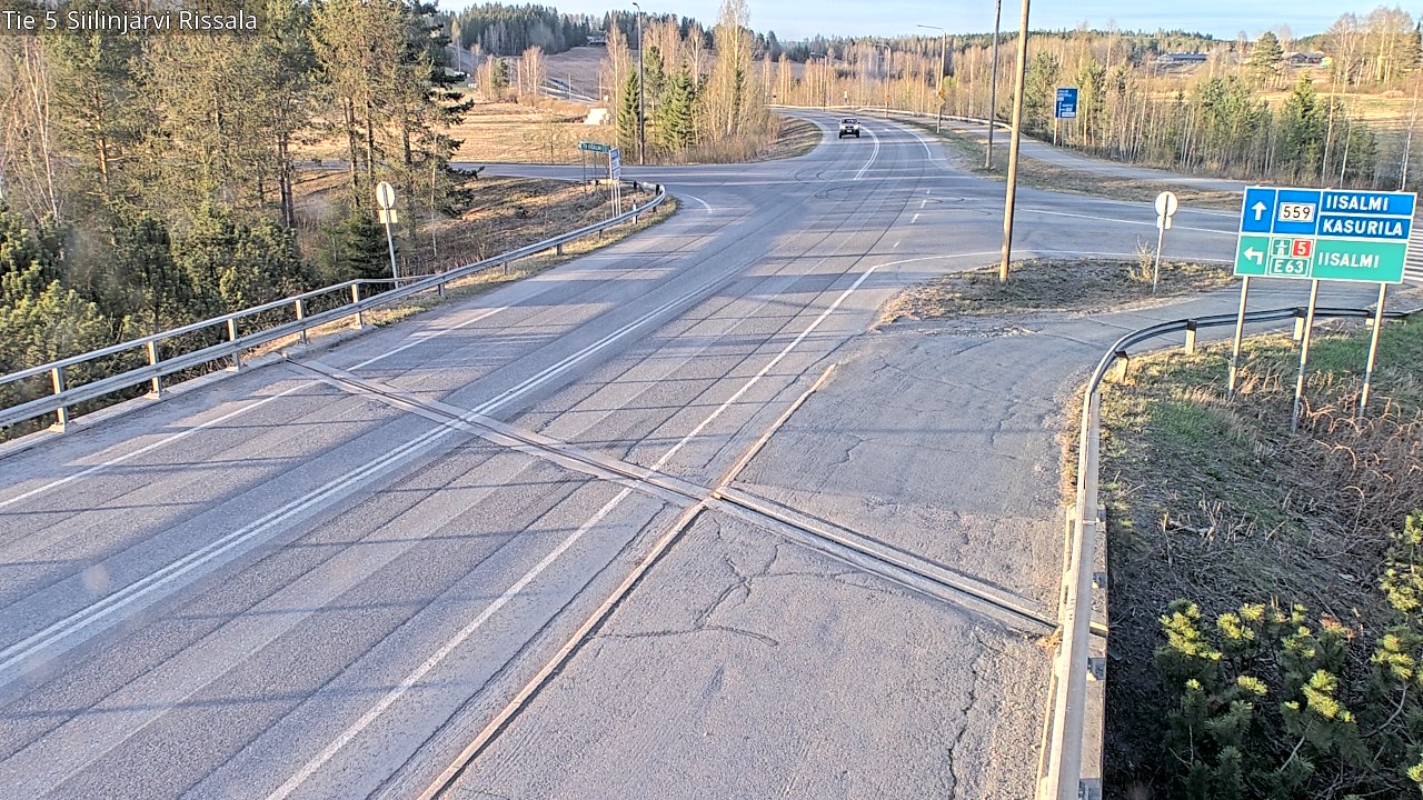 Weather Camera Image Väg 5 Siilinjärvi, Rissala, Siilinjärvi, Pohjois-Savo