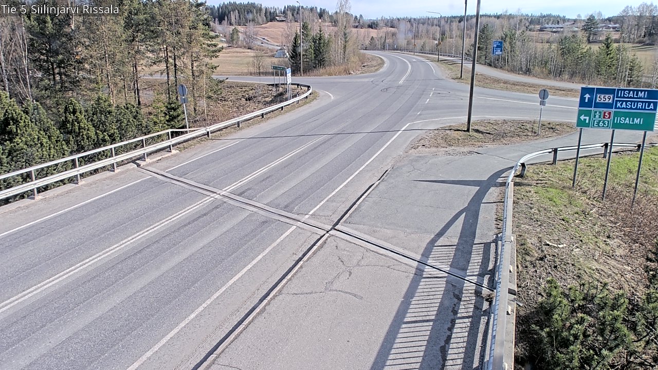Weather Camera Image Väg 5 Siilinjärvi, Rissala, Siilinjärvi, Pohjois-Savo