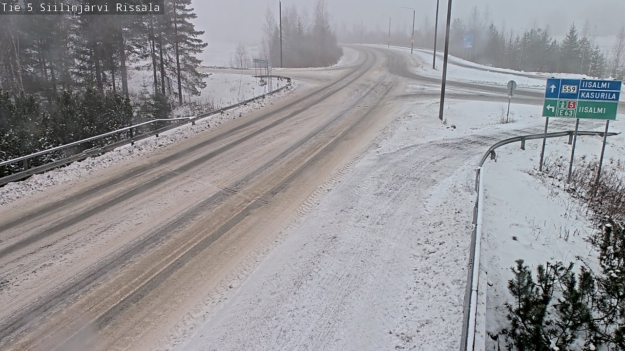 Weather Camera Image Road 5 Siilinjärvi, Rissala, Siilinjärvi, Pohjois-Savo