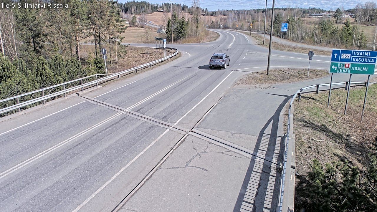 Weather Camera Image Väg 5 Siilinjärvi, Rissala, Siilinjärvi, Pohjois-Savo