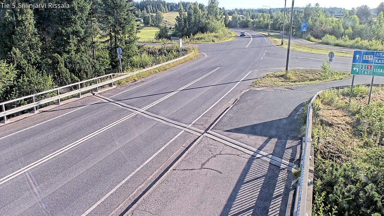 Weather Camera Image Road 5 Siilinjärvi, Rissala, Siilinjärvi, Pohjois-Savo