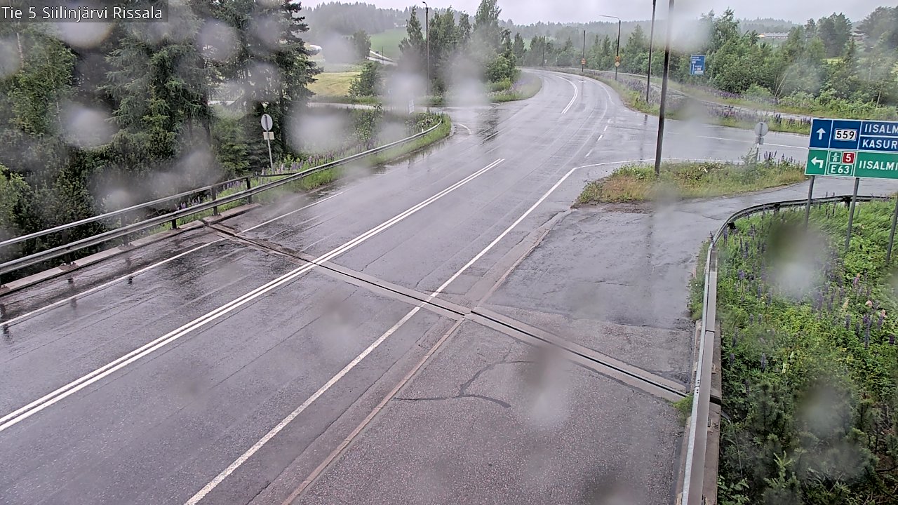 Weather Camera Image Road 5 Siilinjärvi, Rissala, Siilinjärvi, Pohjois-Savo
