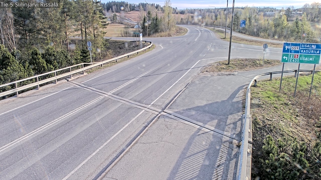 Weather Camera Image Road 5 Siilinjärvi, Rissala, Siilinjärvi, Pohjois-Savo