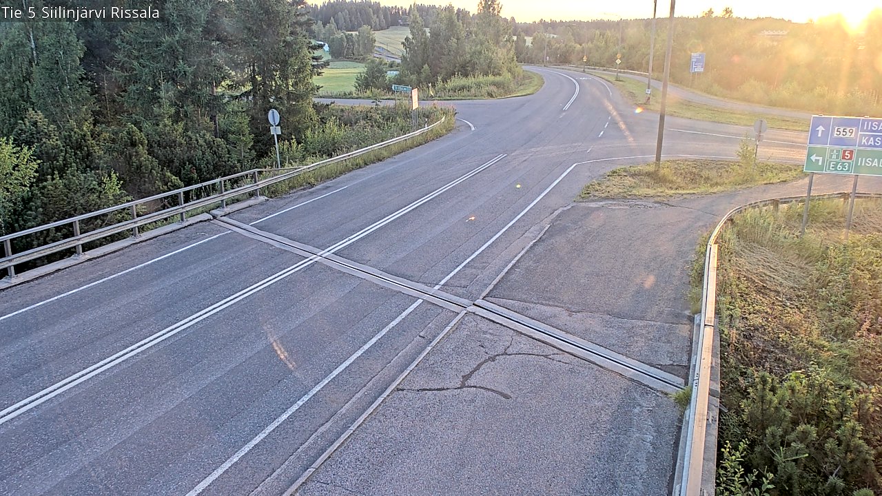 Weather Camera Image Road 5 Siilinjärvi, Rissala, Siilinjärvi, Pohjois-Savo
