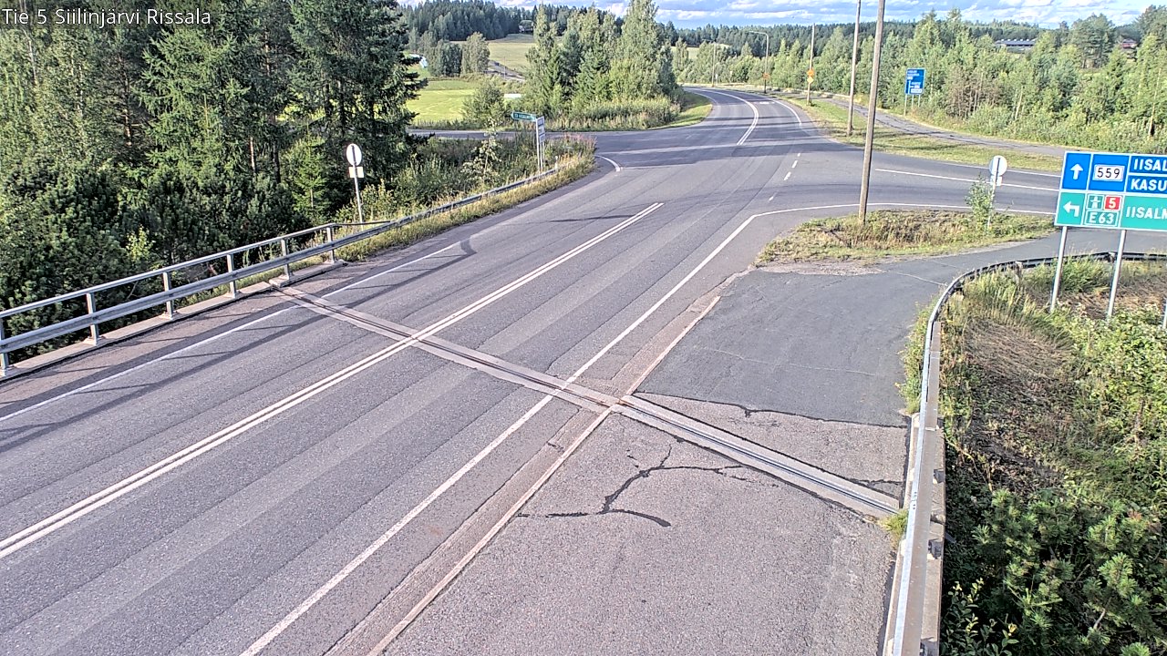 Weather Camera Image Road 5 Siilinjärvi, Rissala, Siilinjärvi, Pohjois-Savo