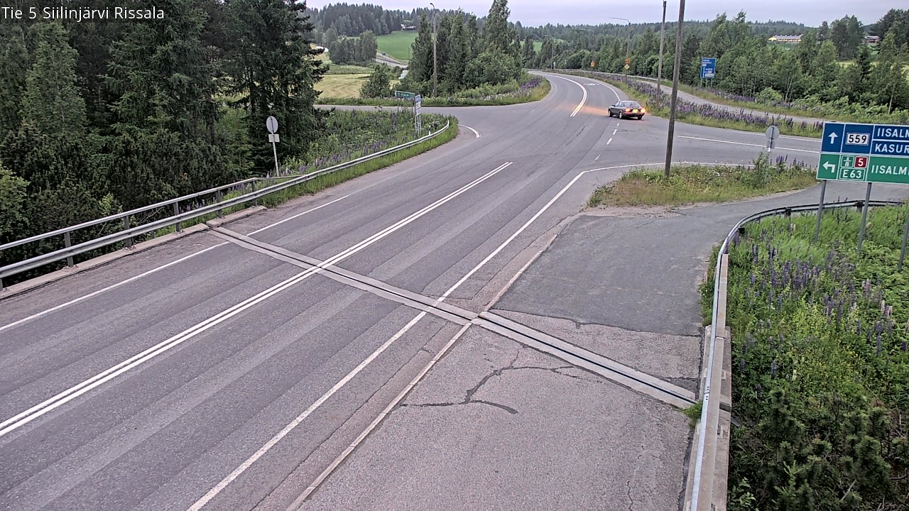Weather Camera Image Road 5 Siilinjärvi, Rissala, Siilinjärvi, Pohjois-Savo