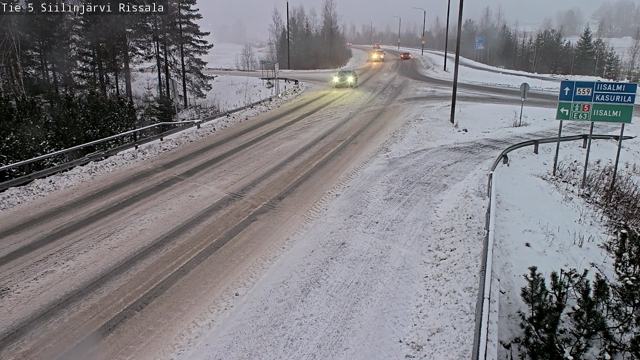 Weather Camera Image Road 5 Siilinjärvi, Rissala, Siilinjärvi, Pohjois-Savo