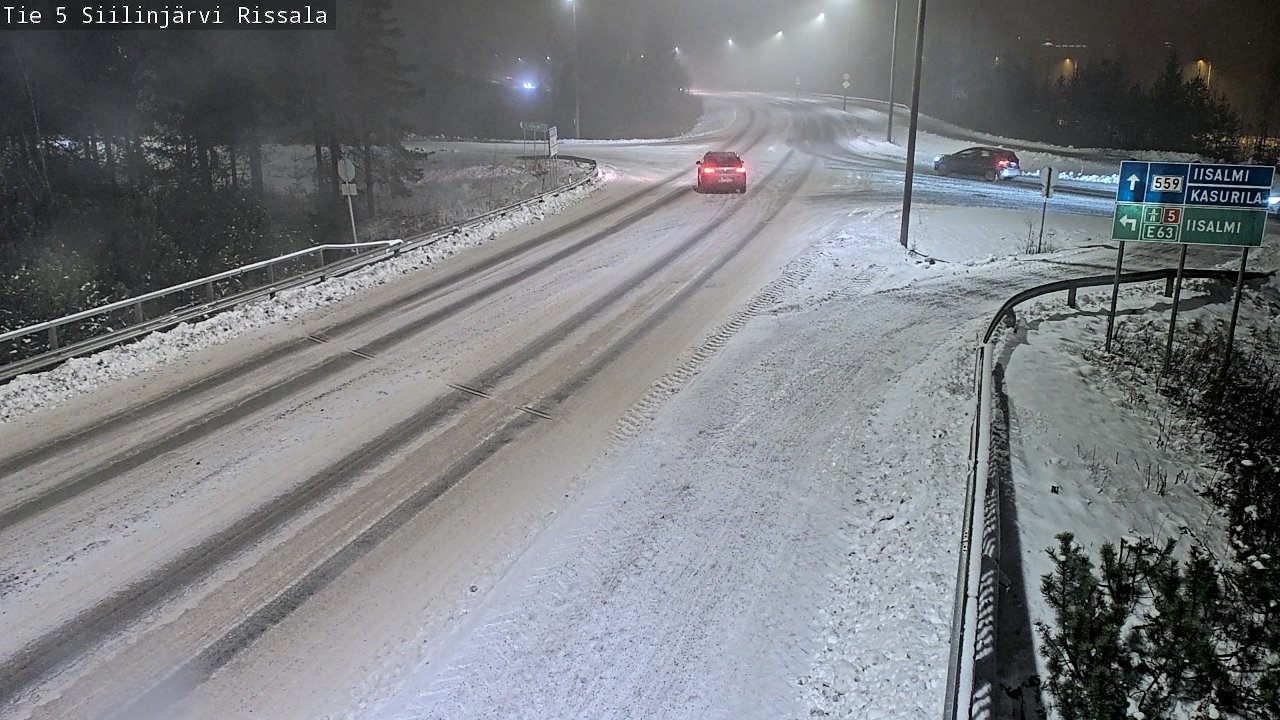 Weather Camera Image Road 5 Siilinjärvi, Rissala, Siilinjärvi, Pohjois-Savo