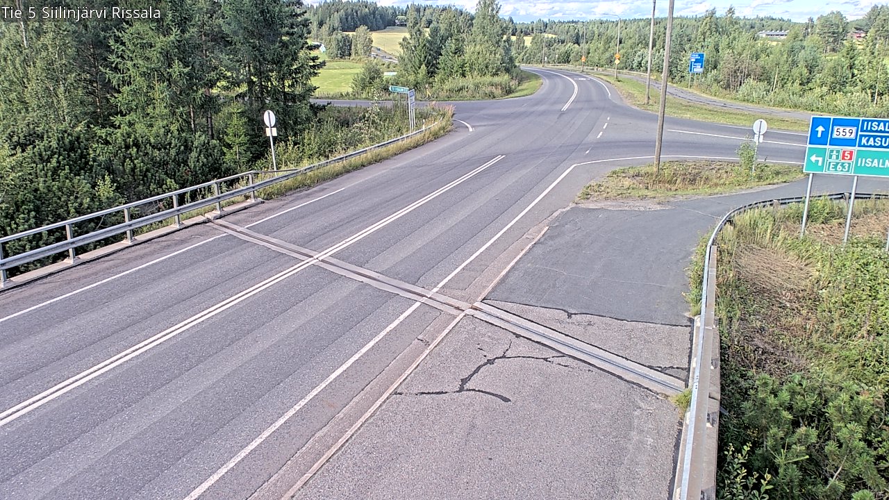 Weather Camera Image Road 5 Siilinjärvi, Rissala, Siilinjärvi, Pohjois-Savo