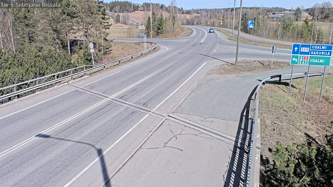 Weather Camera Image Väg 5 Siilinjärvi, Rissala, Siilinjärvi, Pohjois-Savo