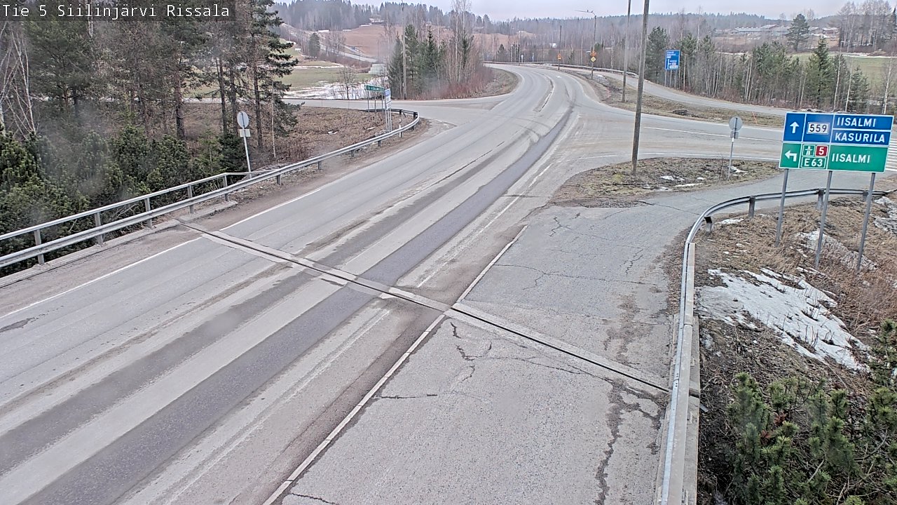 Weather Camera Image Väg 5 Siilinjärvi, Rissala, Siilinjärvi, Pohjois-Savo