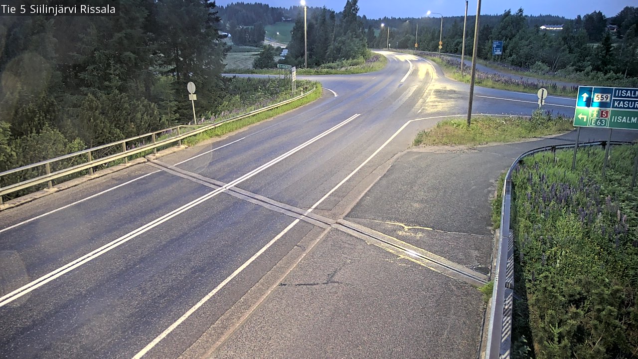 Weather Camera Image Road 5 Siilinjärvi, Rissala, Siilinjärvi, Pohjois-Savo