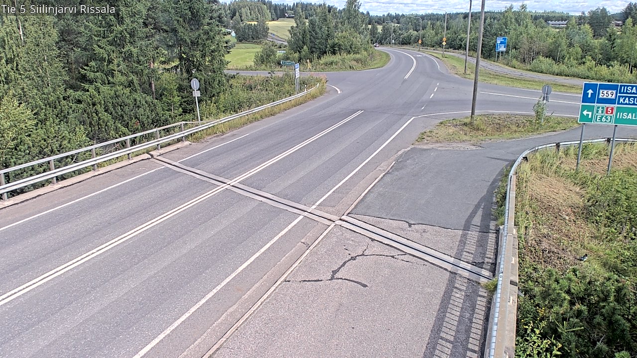 Weather Camera Image Road 5 Siilinjärvi, Rissala, Siilinjärvi, Pohjois-Savo