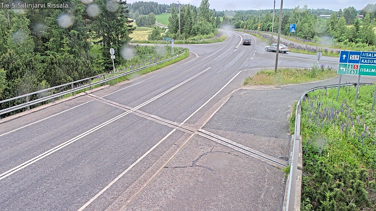 Weather Camera Image Road 5 Siilinjärvi, Rissala, Siilinjärvi, Pohjois-Savo