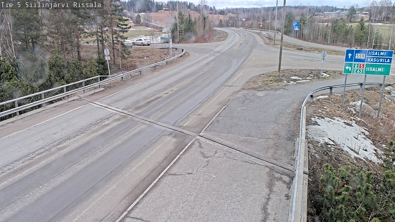 Weather Camera Image Road 5 Siilinjärvi, Rissala, Siilinjärvi, Pohjois-Savo