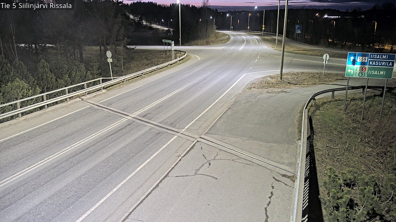 Weather Camera Image Väg 5 Siilinjärvi, Rissala, Siilinjärvi, Pohjois-Savo