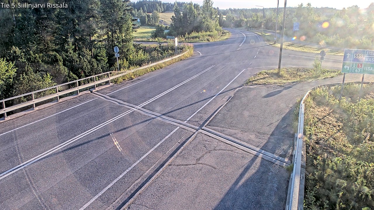 Weather Camera Image Road 5 Siilinjärvi, Rissala, Siilinjärvi, Pohjois-Savo