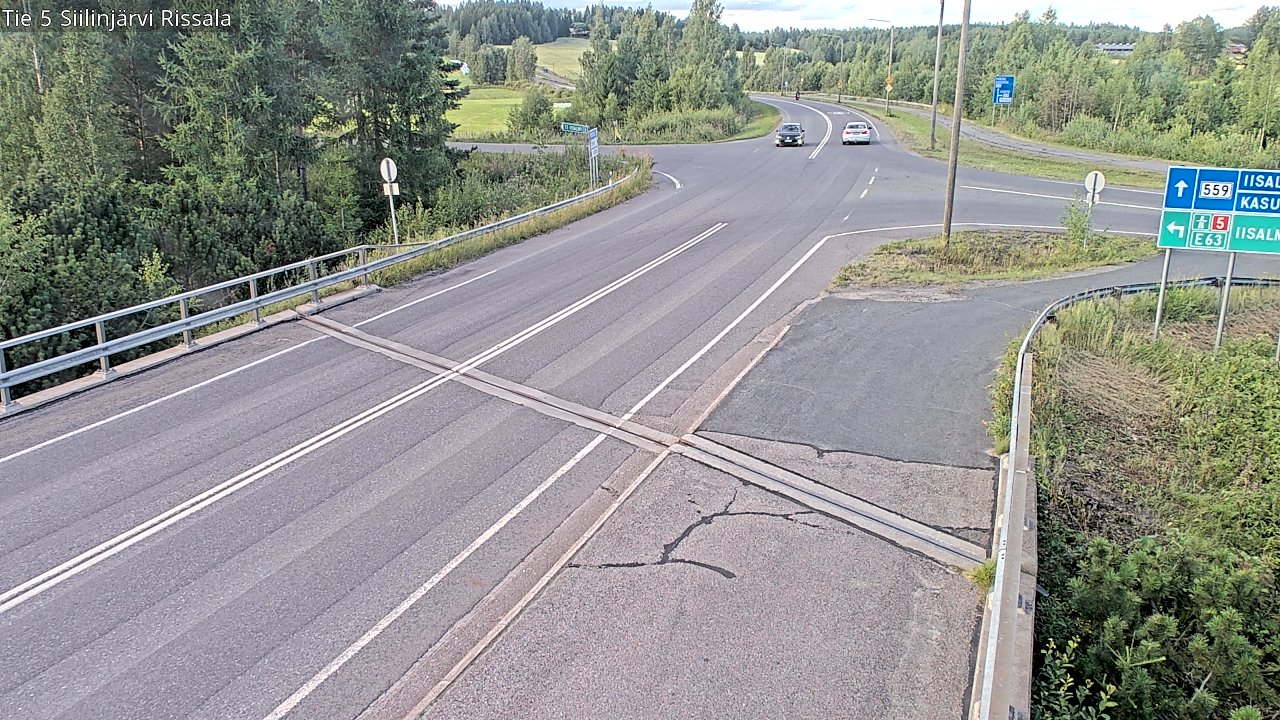Weather Camera Image Road 5 Siilinjärvi, Rissala, Siilinjärvi, Pohjois-Savo