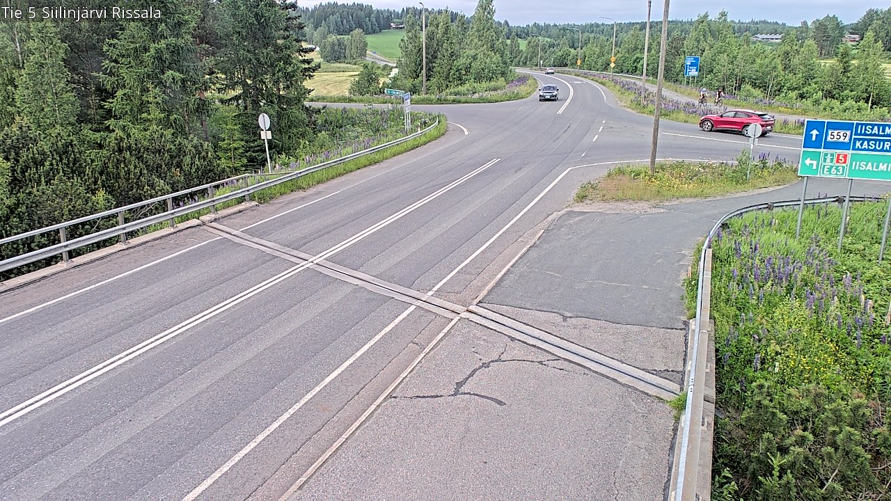 Weather Camera Image Road 5 Siilinjärvi, Rissala, Siilinjärvi, Pohjois-Savo