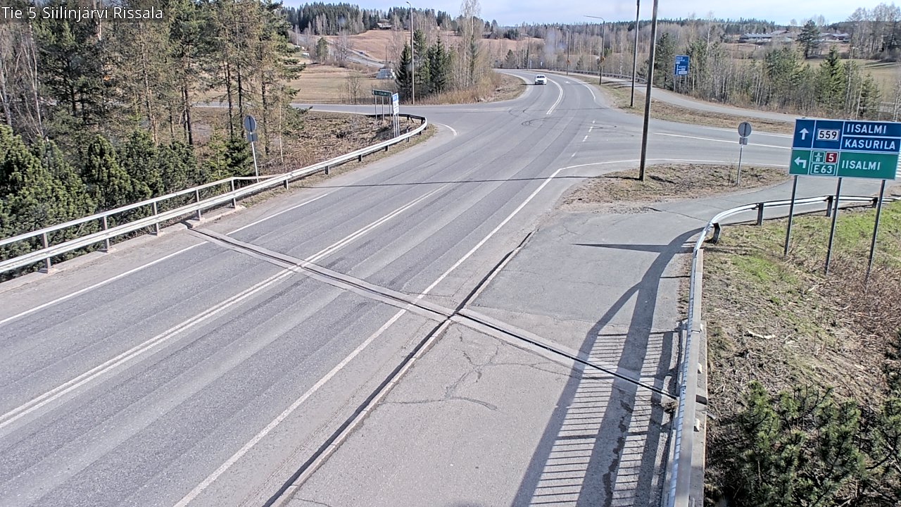 Weather Camera Image Väg 5 Siilinjärvi, Rissala, Siilinjärvi, Pohjois-Savo