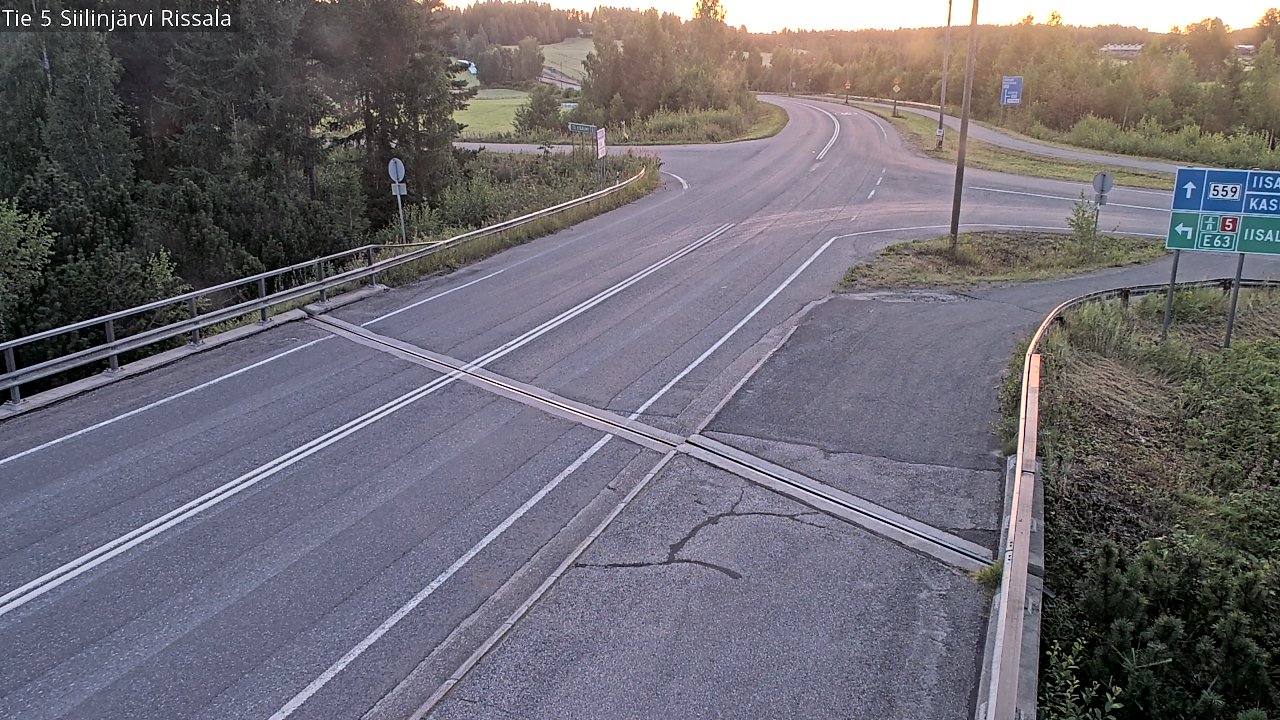 Weather Camera Image Road 5 Siilinjärvi, Rissala, Siilinjärvi, Pohjois-Savo