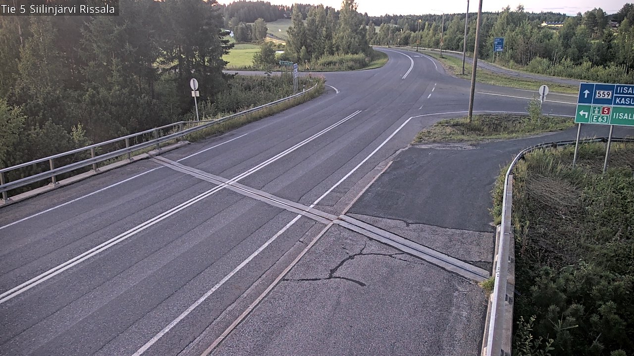 Weather Camera Image Road 5 Siilinjärvi, Rissala, Siilinjärvi, Pohjois-Savo