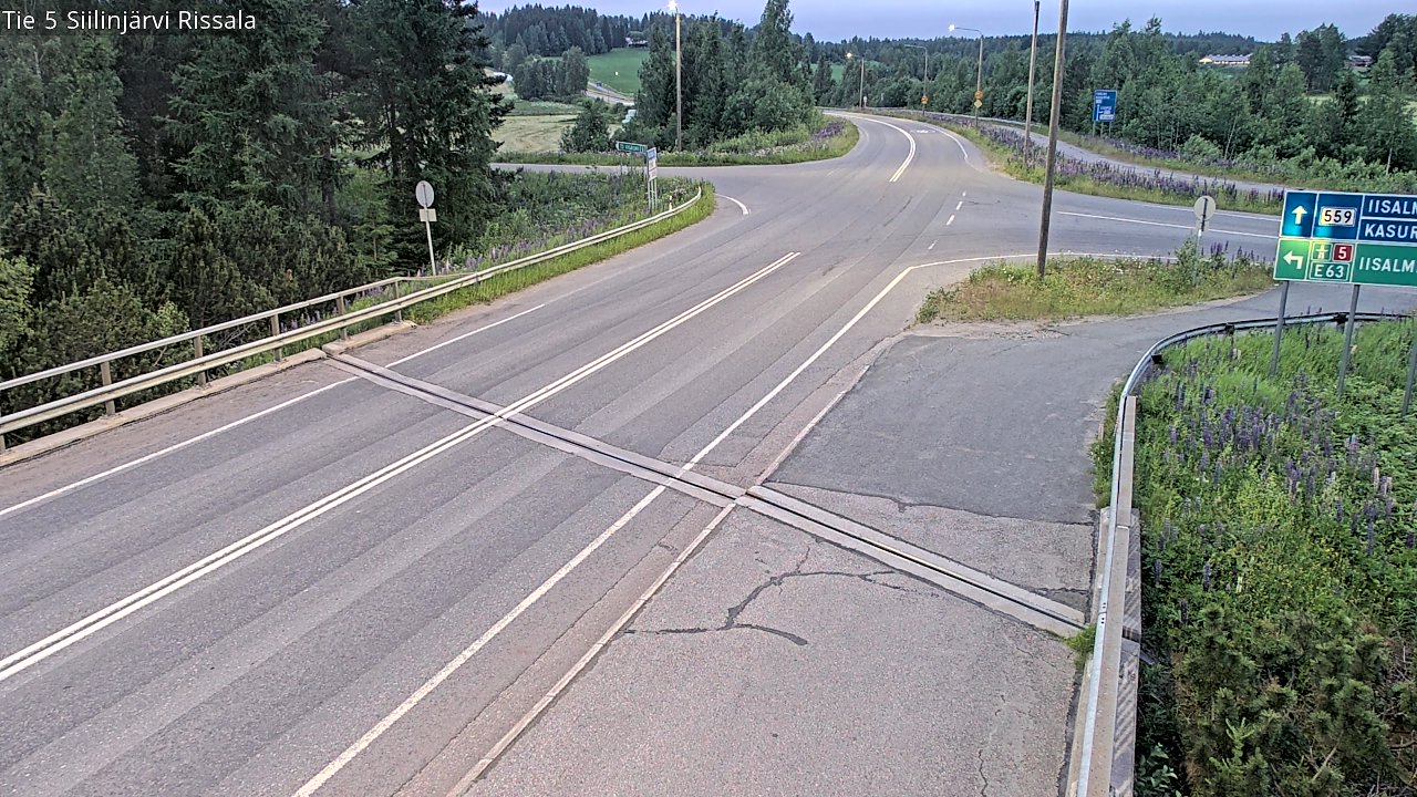 Weather Camera Image Road 5 Siilinjärvi, Rissala, Siilinjärvi, Pohjois-Savo